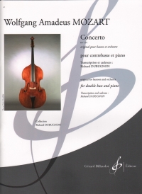 Mozart Concerto K191 Double Bass & Piano Sheet Music Songbook
