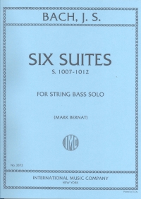 Bach J S 6 Suites Bwv 1007-1012 Solo Double Bass Sheet Music Songbook