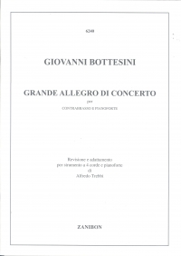 Bottesini Grande Allegro Di Concerto Cb & Piano Sheet Music Songbook