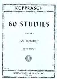 Kopprasch Studies 60 Vol 1 Brown Trombone Sheet Music Songbook