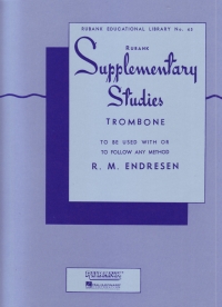 Supplementary Studies Trombone Endressen Bass Clef Sheet Music Songbook