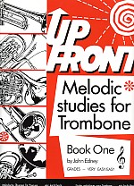 Up Front Melodic Studies Book 1 Trombone Treble Sheet Music Songbook