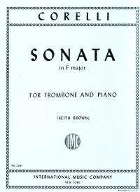 Corelli Sonata F Trombone Sheet Music Songbook
