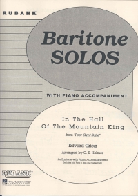 Grieg In The Hall Of The Mountain King Baritone Sheet Music Songbook