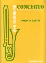 Jacob Concerto Trombone And Piano Sheet Music Songbook