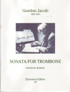 Jacob Sonata Trombone Sheet Music Songbook