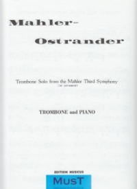 Mahler Trombone Solo (symphony No 3) Ostrander Sheet Music Songbook
