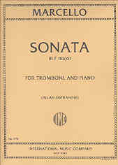 Marcello Sonata F Trombone (bass Clef) Sheet Music Songbook