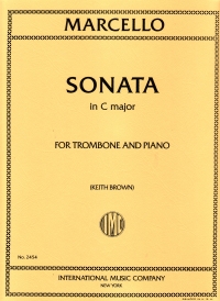 Marcello Sonata Cmaj Trombone Sheet Music Songbook