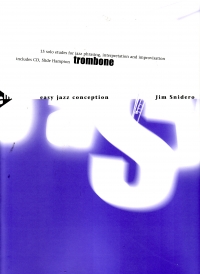 Easy Jazz Conception Trombone Snidero Book & Audio Sheet Music Songbook