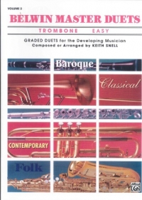Belwin Master Duets Trombone Easy Vol 2 Snell Sheet Music Songbook