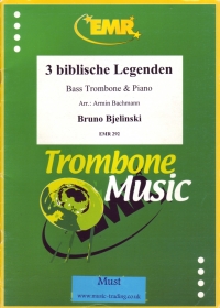 Bjelinski Biblical Legends (3) Basstrombone&piano Sheet Music Songbook