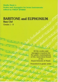Scales & Arpeggios Bari/euph Sparke 1-8 Bass Clef Sheet Music Songbook