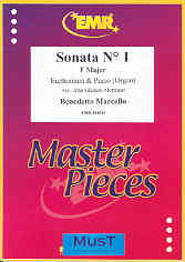 Marcello Sonata No 1 F Euphonium Treble Clef Sheet Music Songbook