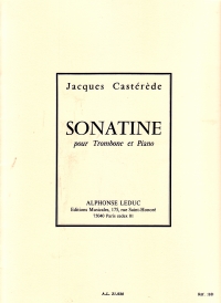Casterede Sonatine Trombone & Piano Sheet Music Songbook