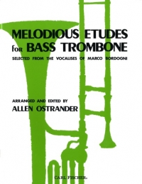 Melodious Etudes For Bass Trombone Ostrander Sheet Music Songbook