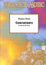 Holst Concertante Roberts Trombone & Piano Sheet Music Songbook