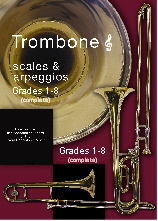 Trombone Scales & Arpeggios Grades 1-8 Treble Sheet Music Songbook