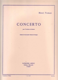 Tomasi Concerto Trombone & Piano Sheet Music Songbook