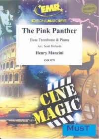 Mancini Pink Panther Bass Trombone & Piano Sheet Music Songbook