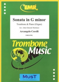 Corelli Sonata Gmin Trombone & Piano Sheet Music Songbook