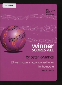 Winner Scores All Lawrance Trombone Book & Cd Sheet Music Songbook