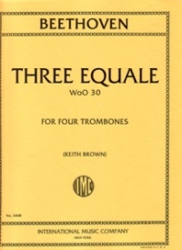 Beethoven 3 Equale For 4 Trombones Arr Brown Sheet Music Songbook