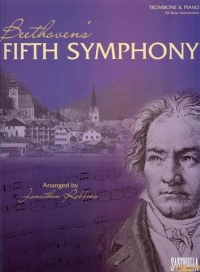 Beethoven Fifth Symphony Trombone & Piano Sheet Music Songbook
