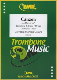 Cesare La Hieronyma Schnorr Trombone & Piano Sheet Music Songbook