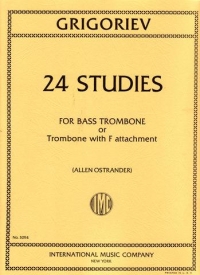 Grigoriev 24 Studies For Trombone Sheet Music Songbook