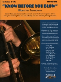 Know Before You Blow Blues For Trombone + Cd Sheet Music Songbook