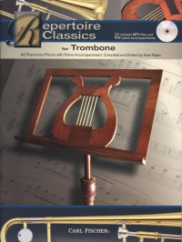 Repertoire Classics Trombone Book & Online Audio Sheet Music Songbook
