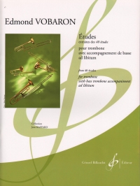 Vobaron Etudes From 40 Etudes Trombone Bass Clef Sheet Music Songbook