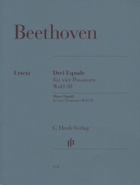 Beethoven Drei Equale Fur Vier Posaunen 4 Trombone Sheet Music Songbook
