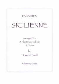 Paradies Sicilienne Snell Baritone Bb Sheet Music Songbook