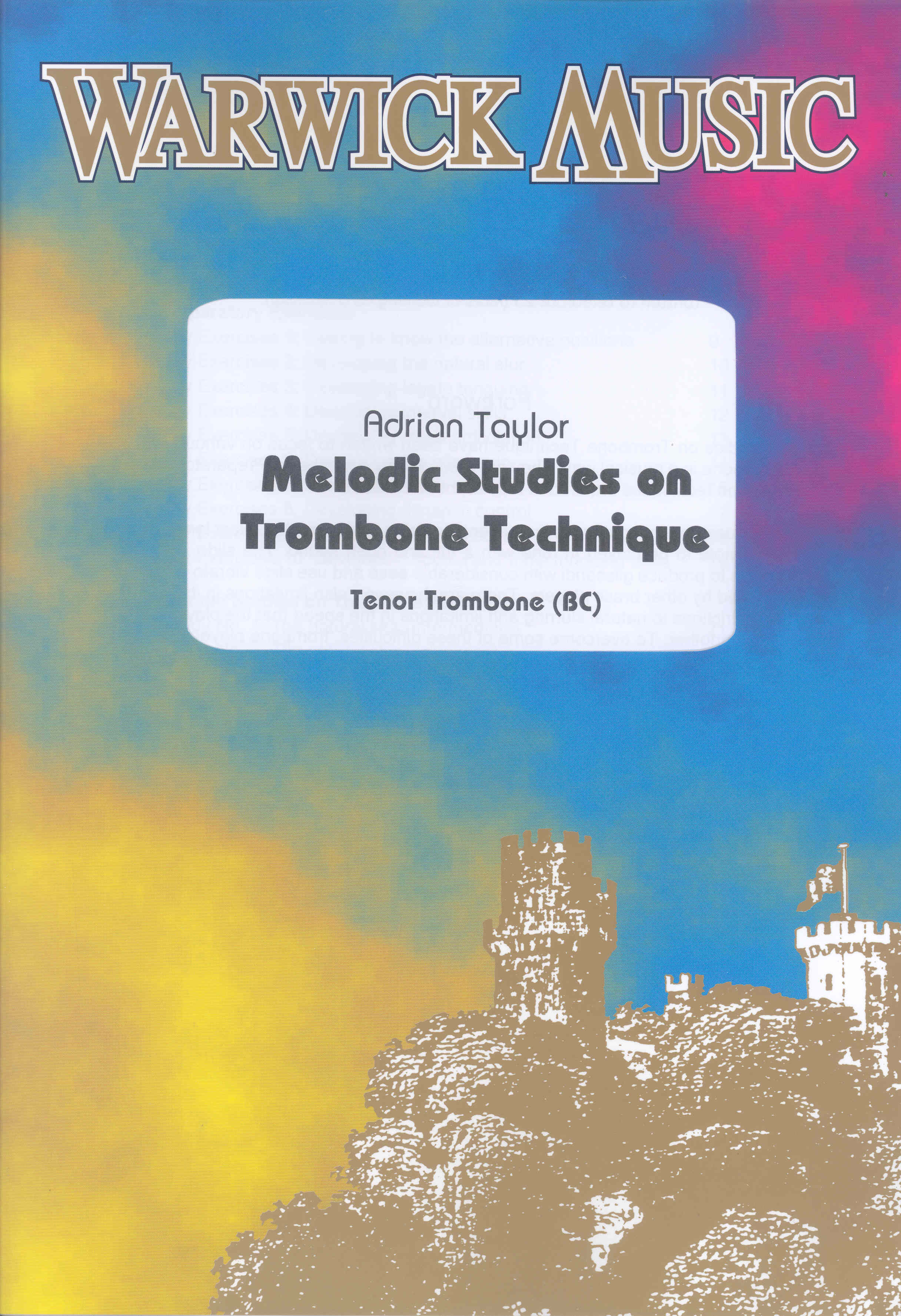 Taylor Melodic Studies On Trombone Technique Bass Sheet Music Songbook