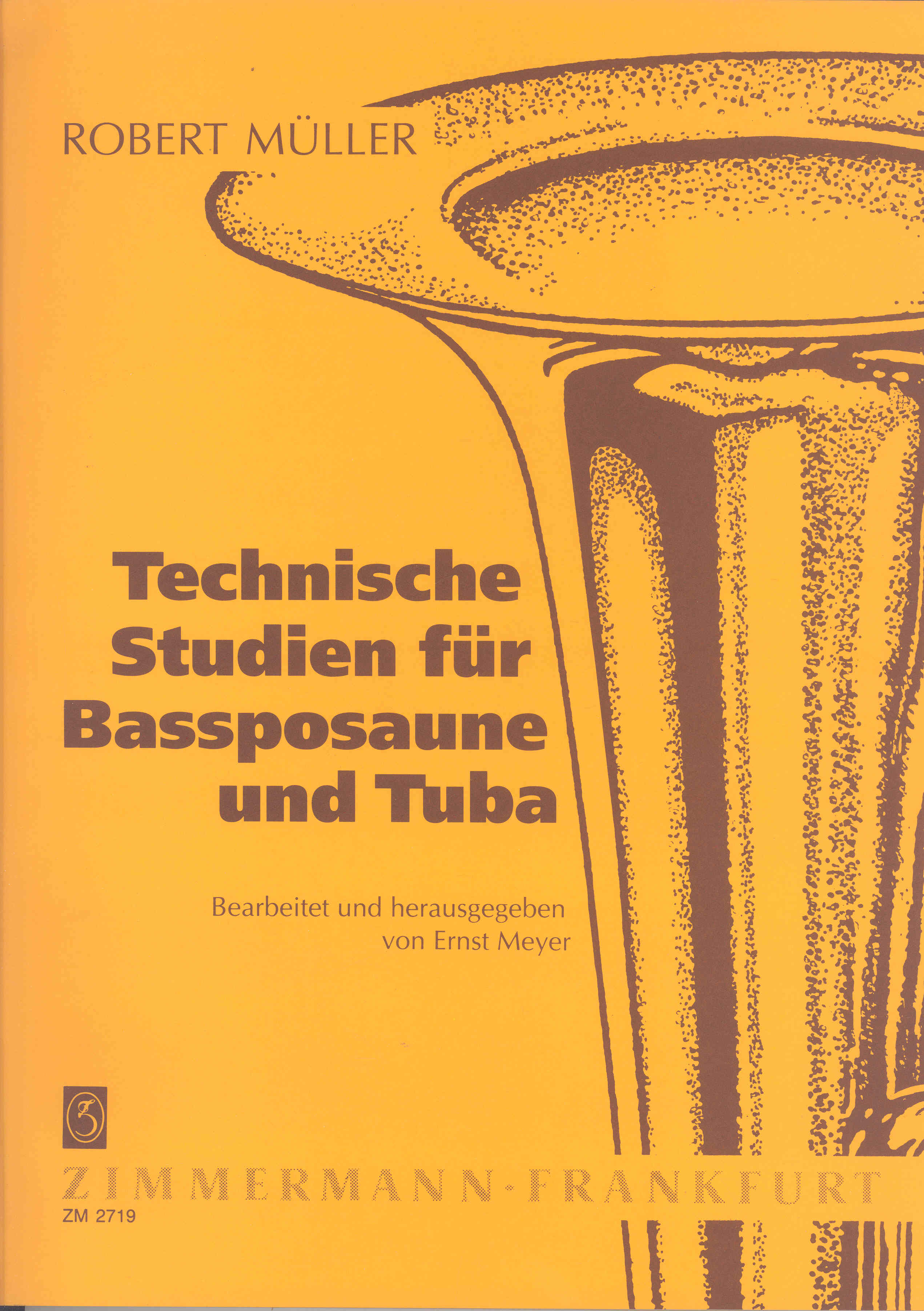 Muller Technical Studies Bass Trombone Or Tuba Sheet Music Songbook