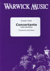 Holst Concertante Tenor Trombone & Piano Sheet Music Songbook
