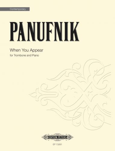 Panufnik When You Appear Trombone & Piano Sheet Music Songbook