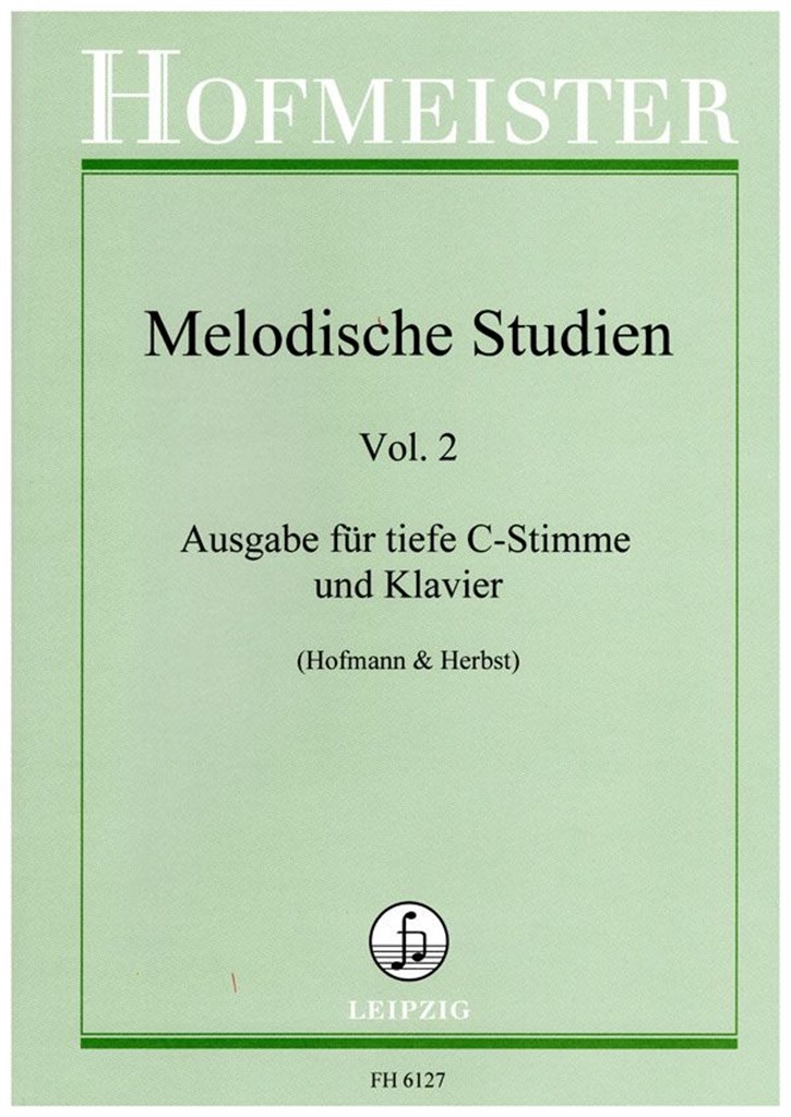 Melodische Studien Vol. 2 Trombone & Piano Sheet Music Songbook