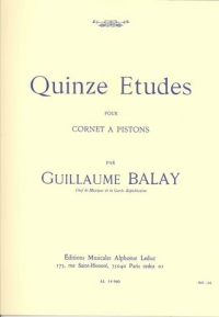 Balay 15 Etudes Trumpet Sheet Music Songbook