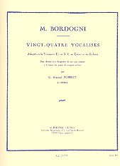 Bordogni 24 Vocalises Trumpet Sheet Music Songbook