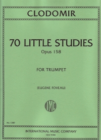 Clodomir 70 Little Studies Trumpet Sheet Music Songbook