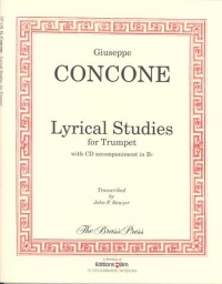 Concone Lyrical Studies (arr Sawyer) Trumpet Sheet Music Songbook