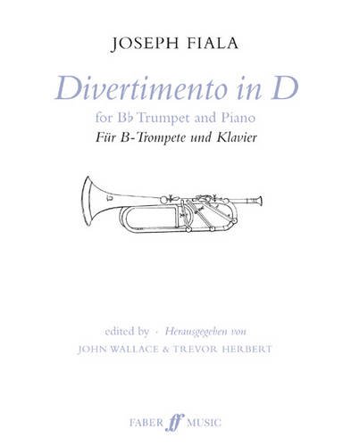 Fiala Divertimento D Trumpet & Piano Sheet Music Songbook