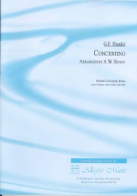 Handel Concertino Trumpet And Piano Sheet Music Songbook