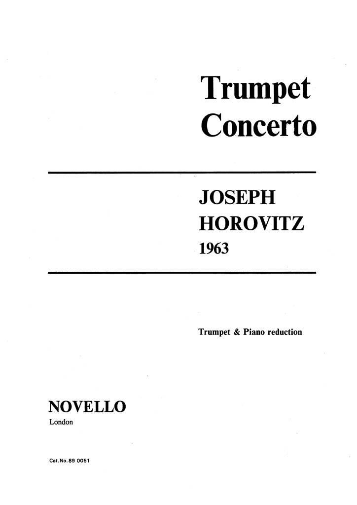 Horovitz Trumpet Concerto Sheet Music Songbook