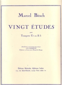 Bitsch 20 Studies (vingt Etudes) For Trumpet Sheet Music Songbook