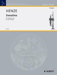 Henze Sonatina Solo Trumpet Sheet Music Songbook
