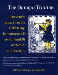 Baroque Trumpet 16 Repertoire Pieces Tpt D/bb Sheet Music Songbook